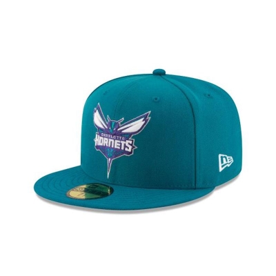 Blue Charlotte Hornets Hat - New Era NBA Team Color 59FIFTY Fitted Caps USA2671804
